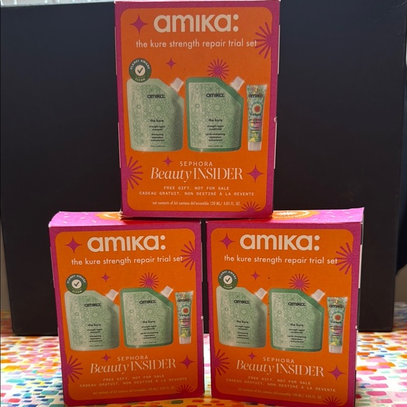 Amika The Kure Strength Repair Set in Orange and Pink - Picture 1 of 1